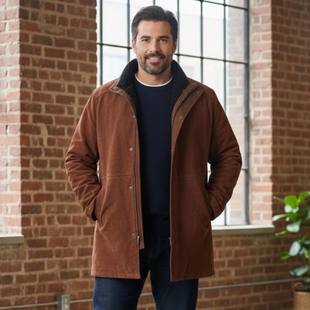 William’s Jacket Leather Trench Suede Jacket